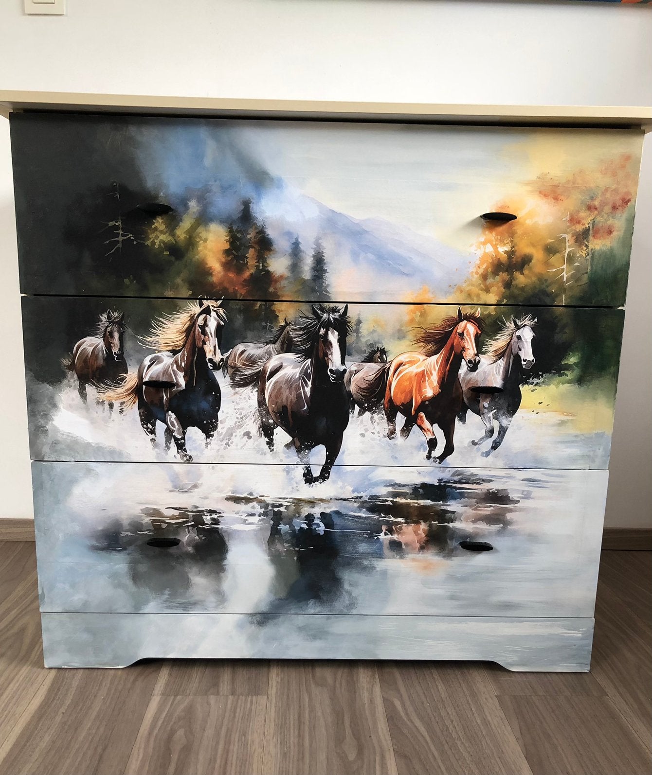 Kast gepimpt met paarden- SOLDEN!!!, Enlèvement, Comme neuf