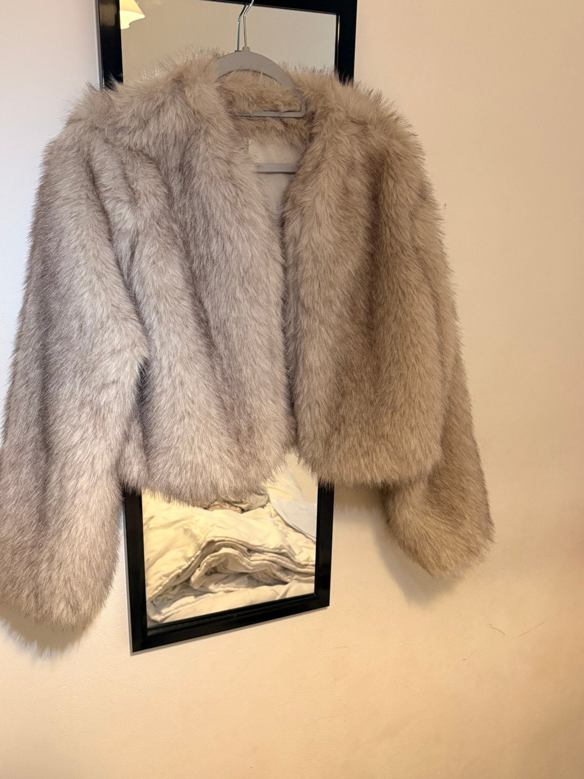 Pull fourrure, Enlèvement ou Envoi, Comme neuf, Beige