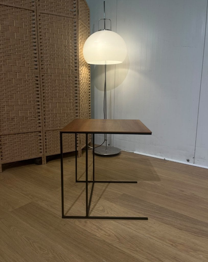 ÉTAT NEUF Minotti Side Table NP €2.300 + GARANTIE, Enlèvement ou Envoi, Moins de 55 cm, Bois, Design Tafel Bijzettafel Minotti