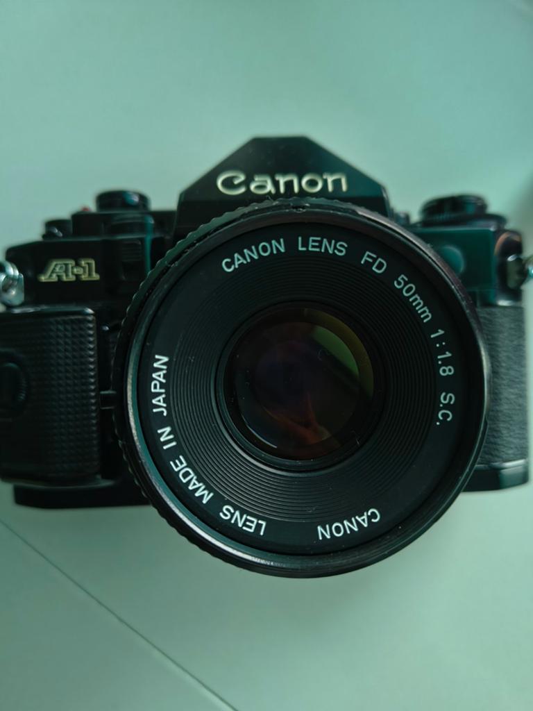 Canon A1, Audio, Tv en Foto, Fotocamera's Analoog, Ophalen, Canon