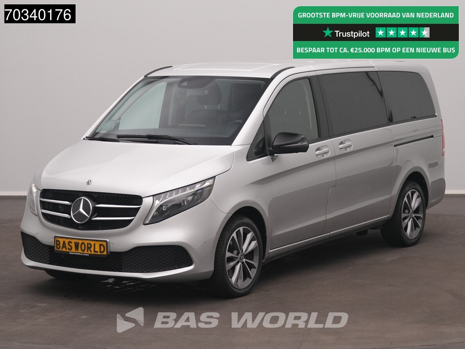 Mercedes V-Klasse Automaat 300d 4Matic Dubbele Schuifdeur AC, Autos, Cuir, Argent ou Gris, Euro 6, Entreprise