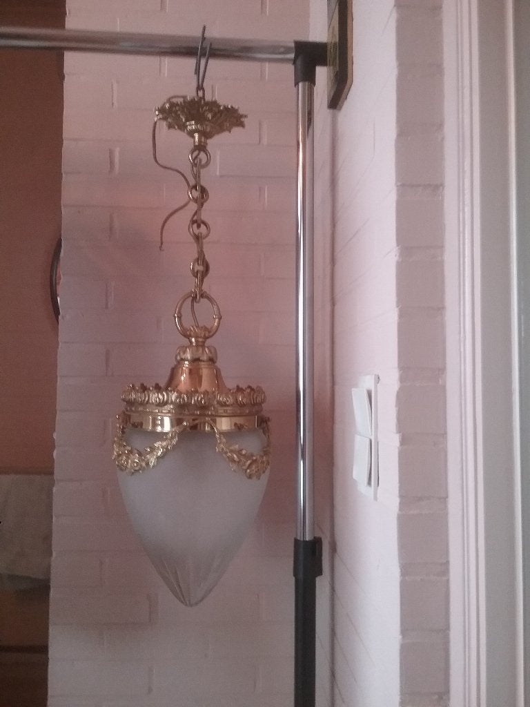 HANGLAMP, Gebruikt, 18 cm, Hanglamp, Antiek