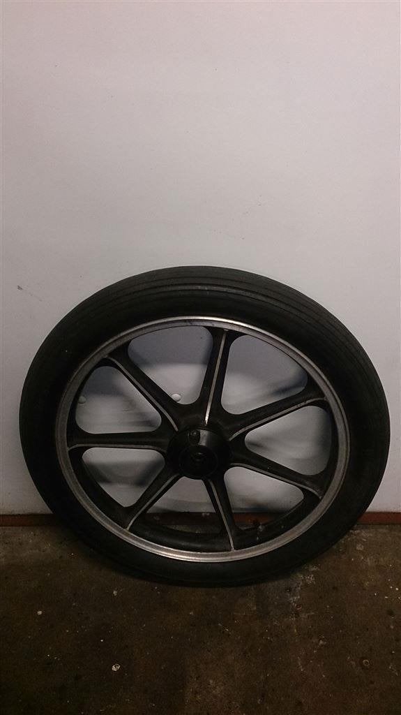 Kawasaki Z250 achterwiel Z250A Z250B achtervelg rear wheel, Motoren, Ophalen of Verzenden, Gebruikt