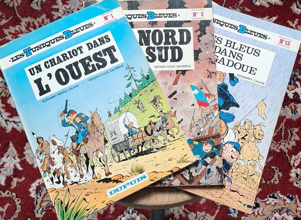 Les Tuniques Bleues - 3 BD brochées, Livres, BD, Plusieurs BD, Enlèvement ou Envoi, Utilisé, Cauvin - Lambil - Salvérius