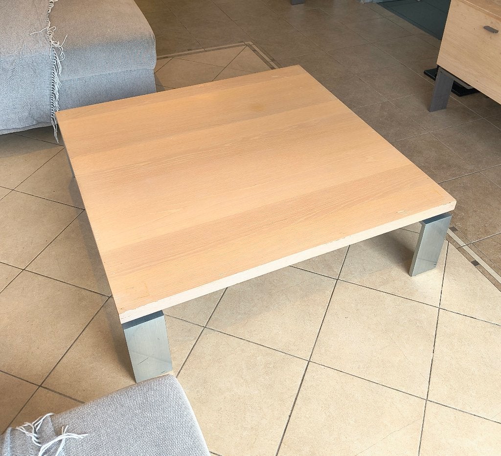 Table salon + meuble colonne, Maison & Meubles, Enlèvement, Utilisé, Chêne