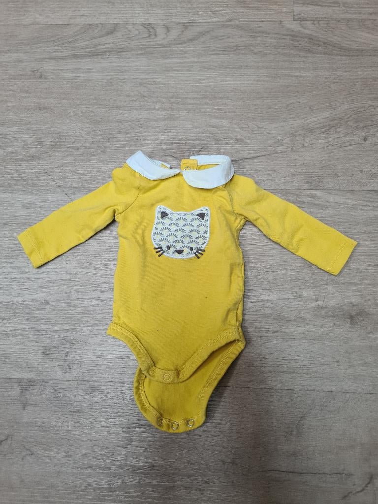 geel rompertje  (Obaïbi) maat 53, Kinderen en Baby's, Meisje, Ophalen of Verzenden, Zo goed als nieuw, Pakje