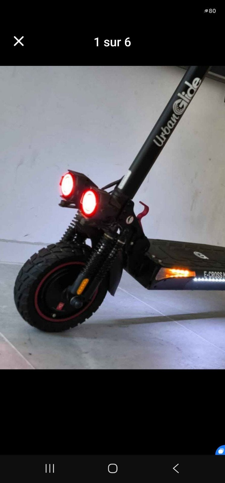 Trotinette Électrique E-Cross Pro. double moteur !, Vélos & Vélomoteurs, Enlèvement ou Envoi