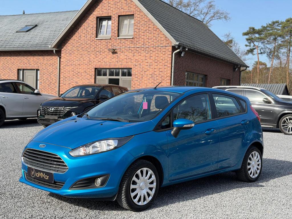 FORD FIESTA - 1.6 BENZINE - AUTOMAAT, Auto's, Ford, Automaat, Stof, Zwart, Blauw