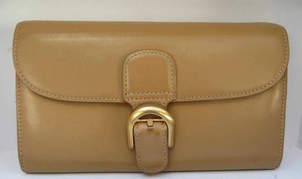 Portefeuille Delvaux génial, Bijoux, Sacs & Beauté, Porte-monnaie & Portefeuilles, Autres marques, Enlèvement ou Envoi, Beige