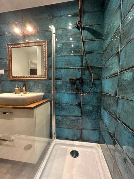 Blauwe badkamertegels - wandtegels blauw - badkamer tegels, Verzenden