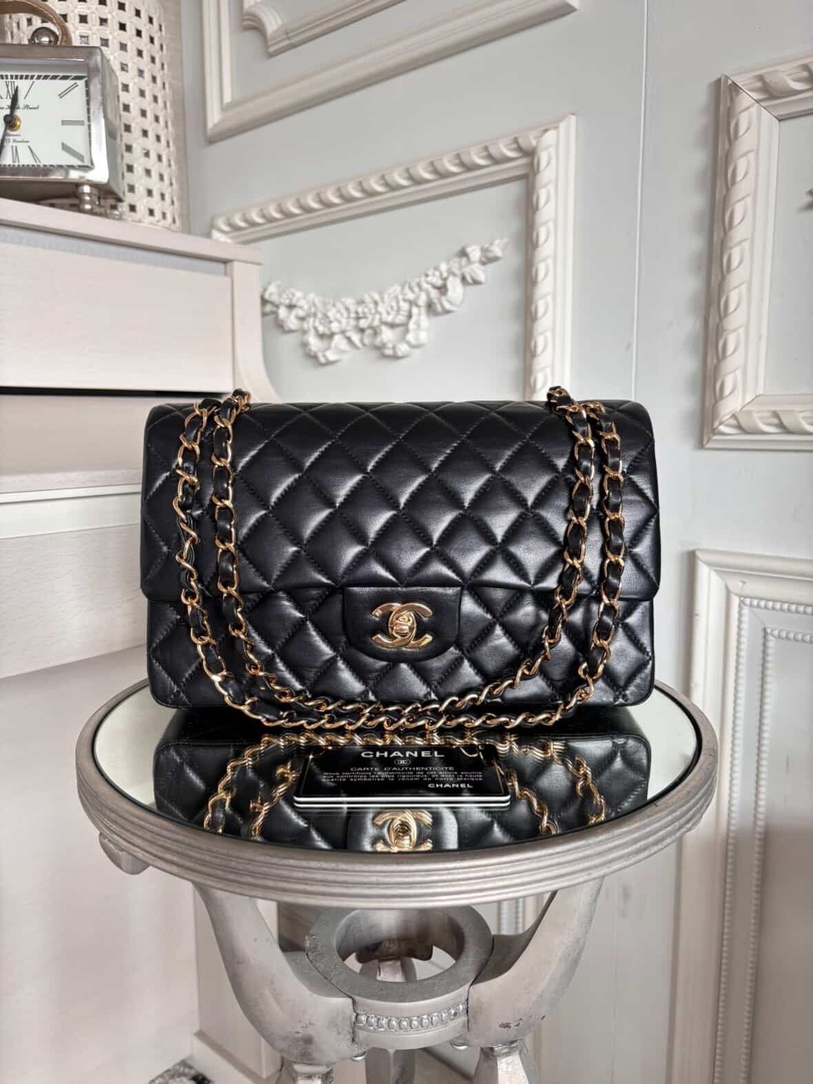 Chanel vintage classic timeless 24k, Enlèvement, Comme neuf, Sac à main