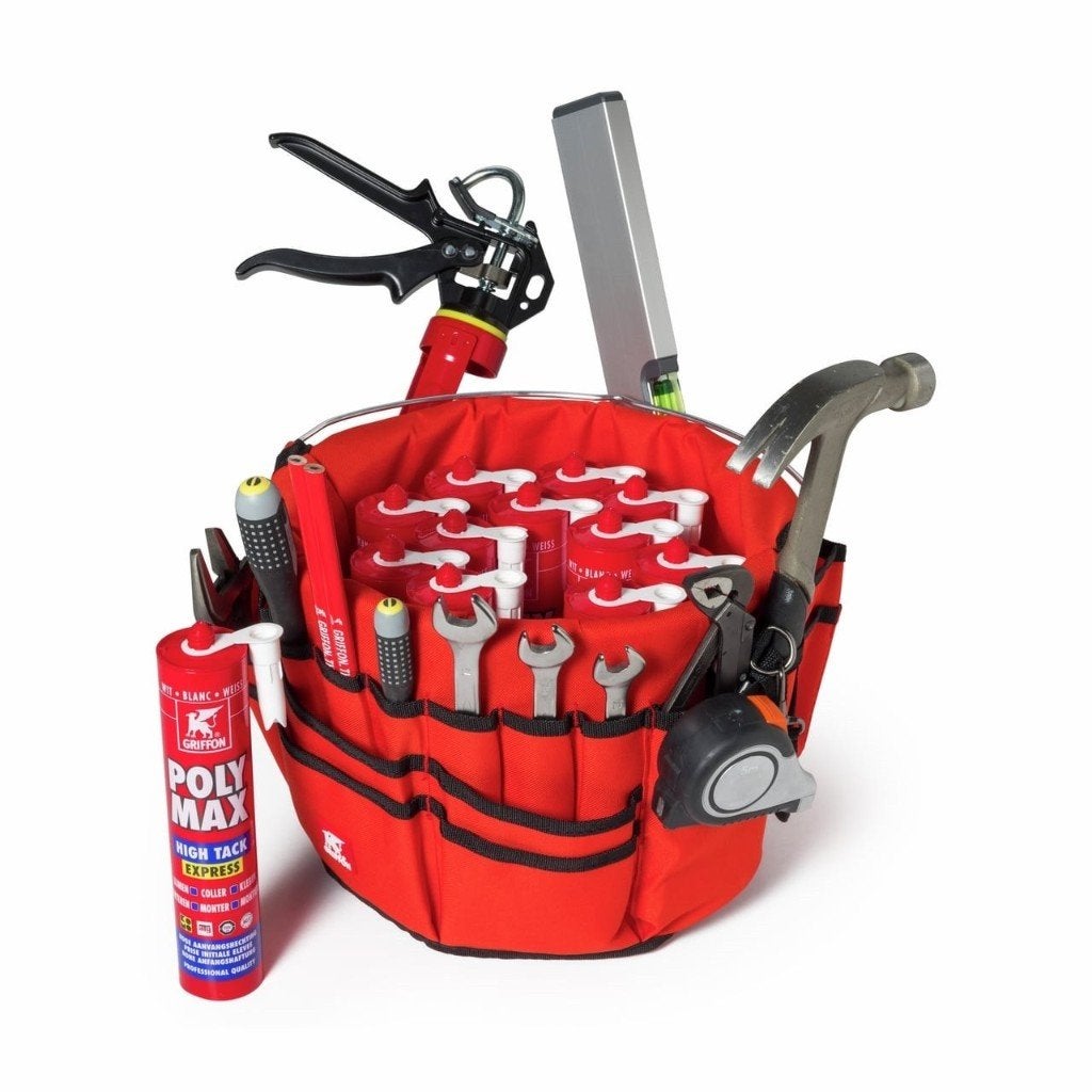Toolbucket 12x Poly Max High Tack Express wit, Verzenden