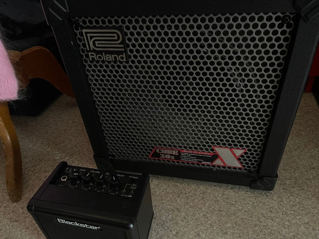 Gitaarversterker Roland Cube 30X -  EFFECTEN!, Ophalen of Verzenden, Gebruikt, Gitaar, Minder dan 50 watt