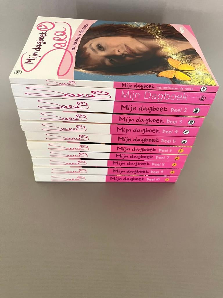 Mijn dagboek Sara boekenreeks (11 delen) | VTM serie, Boeken, België, Ria maes, Ophalen of Verzenden, Zo goed als nieuw