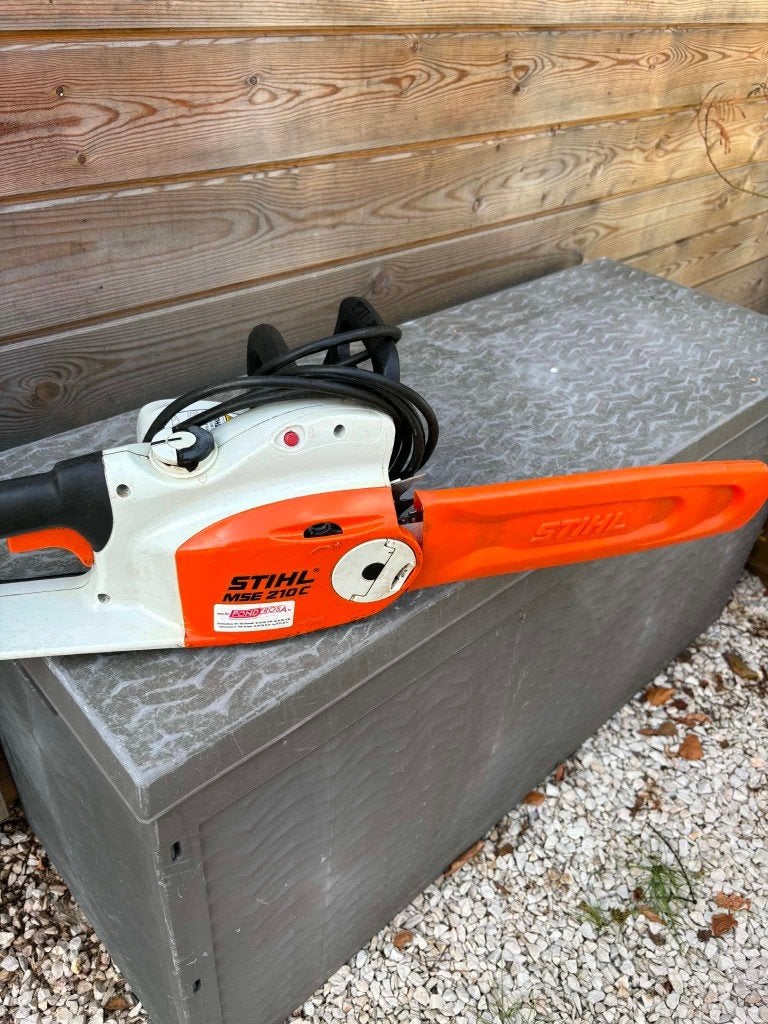 Kettingzaag STIHL MSE210C, Bricolage & Construction, Outillage | Scies mécaniques, Enlèvement, Comme neuf, Tronçonneuse