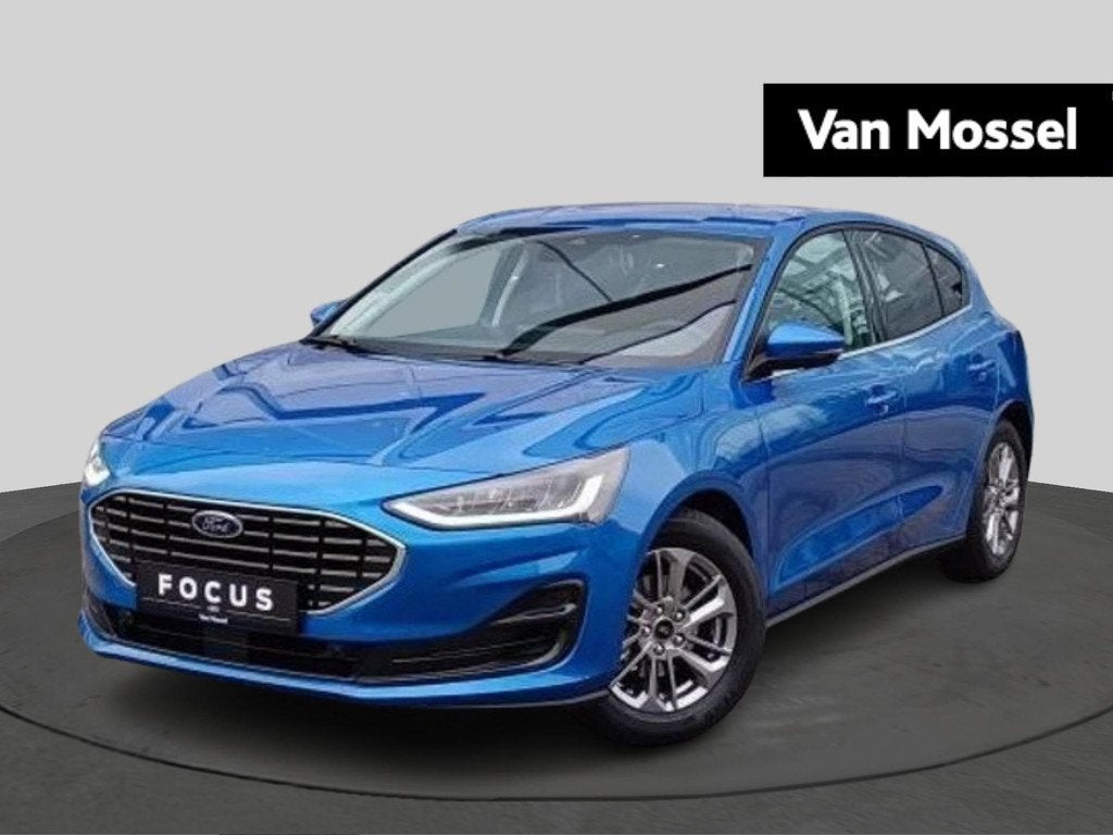 Ford Focus Titanium X - Sync 4 - WirelessCarplay - Winterpac, Auto's, Stof, Zwart, Blauw, Bedrijf