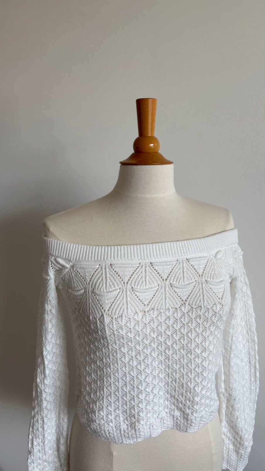 Pull d'été court en crochet HOLLISTER, Vêtements | Femmes, Pulls & Gilets, Enlèvement, Neuf, Taille 38/40 (M), Blanc