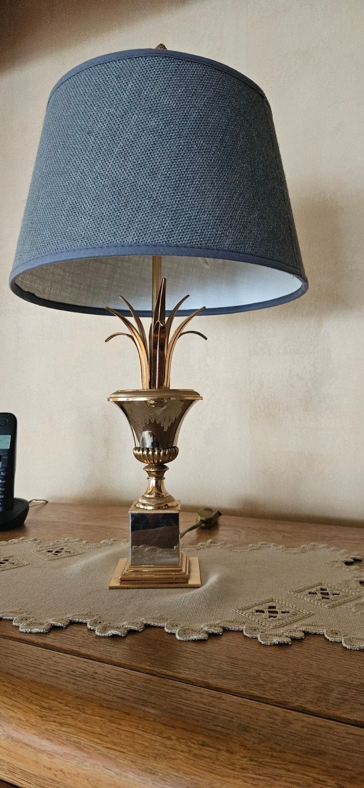 Tafellamp Vintage Hollywood Regency S.A. Boulanger, Ophalen, Vintage
