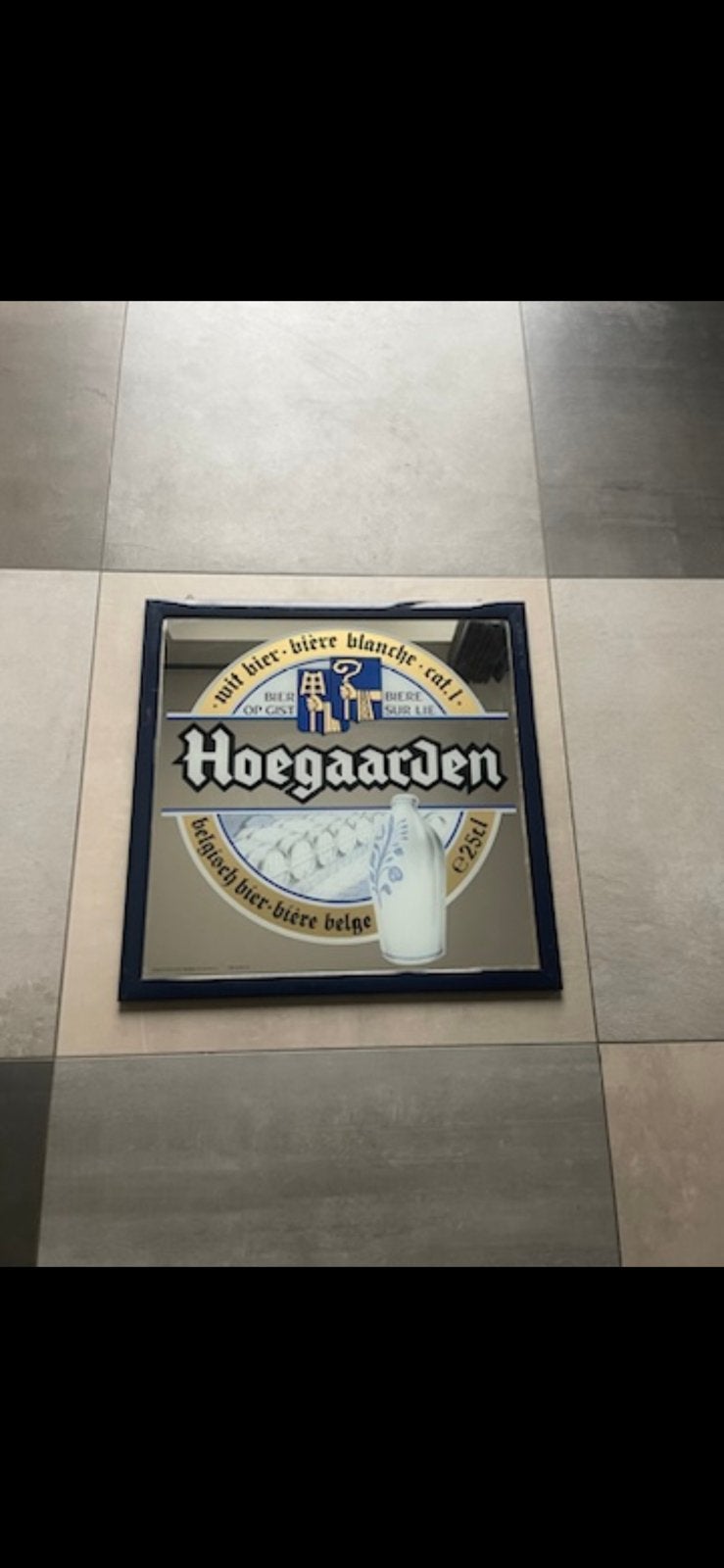 Miroir Hoegaarden, Collections, Marques de bière, Enlèvement, Comme neuf