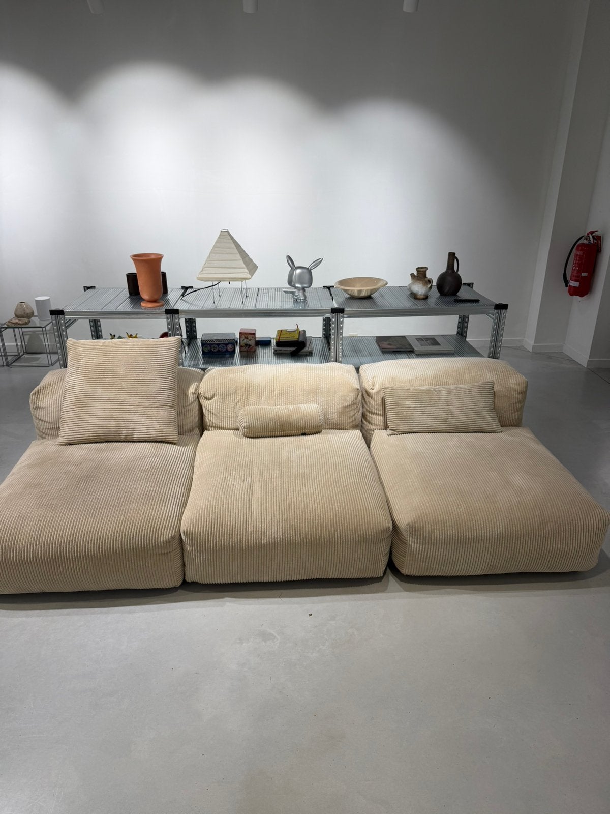 Canapé modulaire Vetsak — velours à cordon beige, Enlèvement, Comme neuf, Tissus
