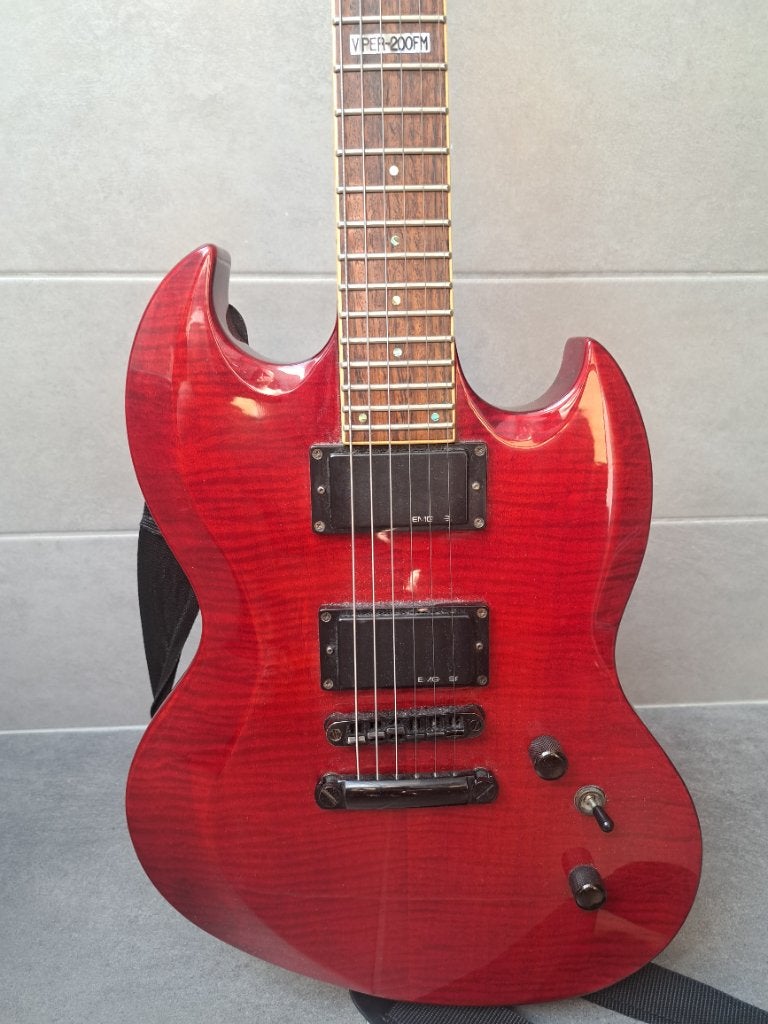 Guitare électrique ltd viper 200fm, Enlèvement, Utilisé, Électrique, 6 cordes