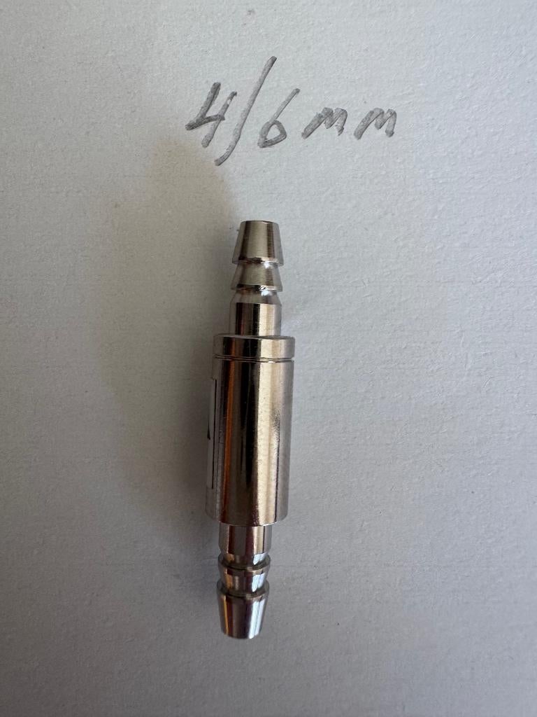 Terugslagventiel , check valve voor 4/6mm tubes, Ophalen, Nieuw