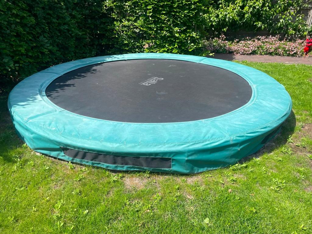 Trampoline inground, Ophalen, Gebruikt