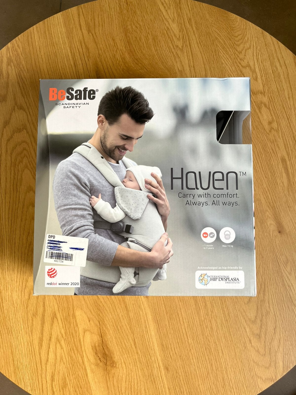 Draagzak Be safe haven, Kinderen en Baby's, Babydragers en Draagdoeken, Nieuw, Draagzak, Buik of Rug, Overige merken, Ophalen of Verzenden