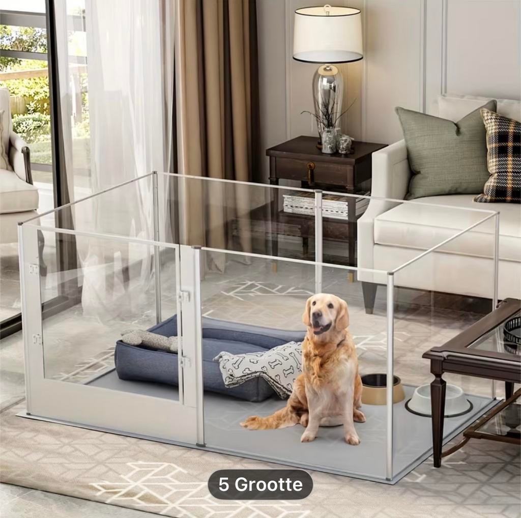 Binnenren / puppyren / konijnenren – stevig & modern, Dieren en Toebehoren, Hondenhokken, Ophalen, 110 cm of meer, 65 tot 100 cm