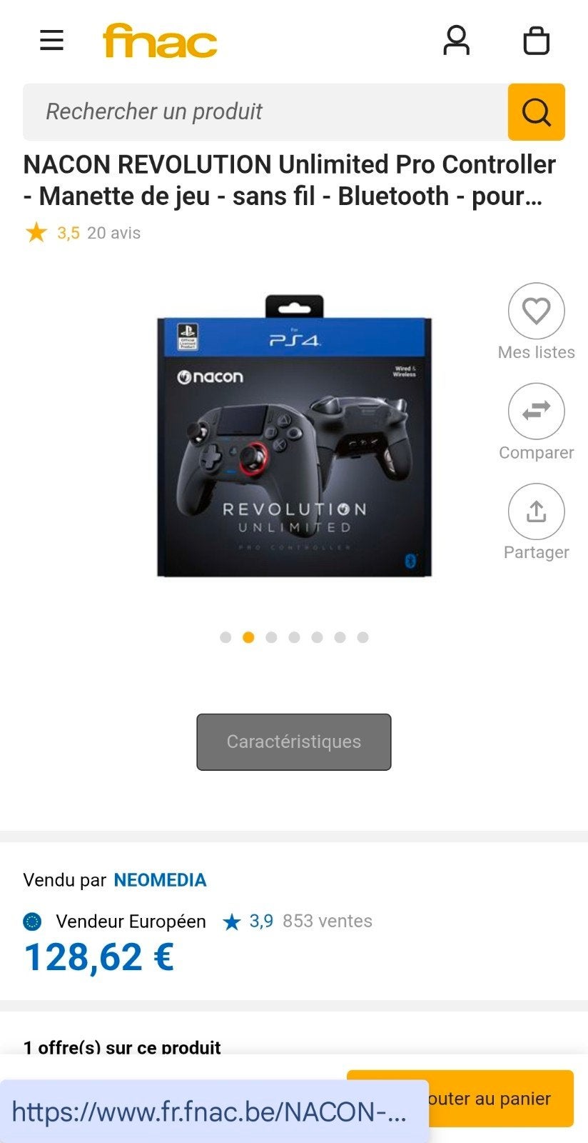 Revolution Unlimited Pro, Enlèvement ou Envoi, PlayStation 4, Sans fil