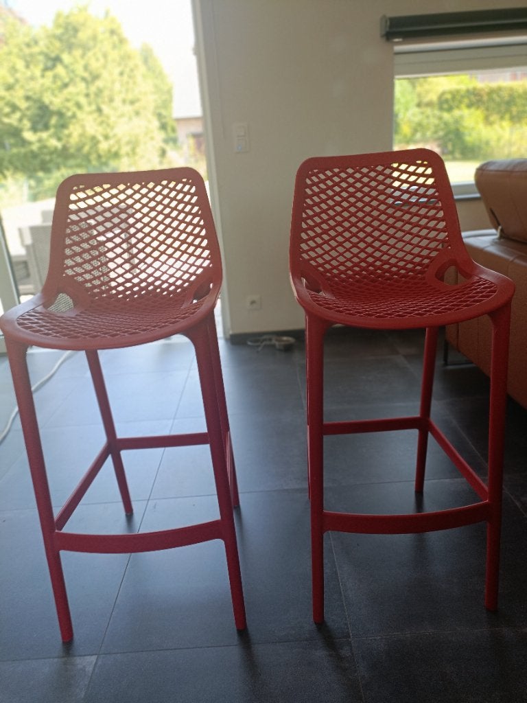 Tabouret de bar Air Bar Siesta, Maison & Meubles, Avec repose-pieds, 2 tabourets, Comme neuf, Synthétique