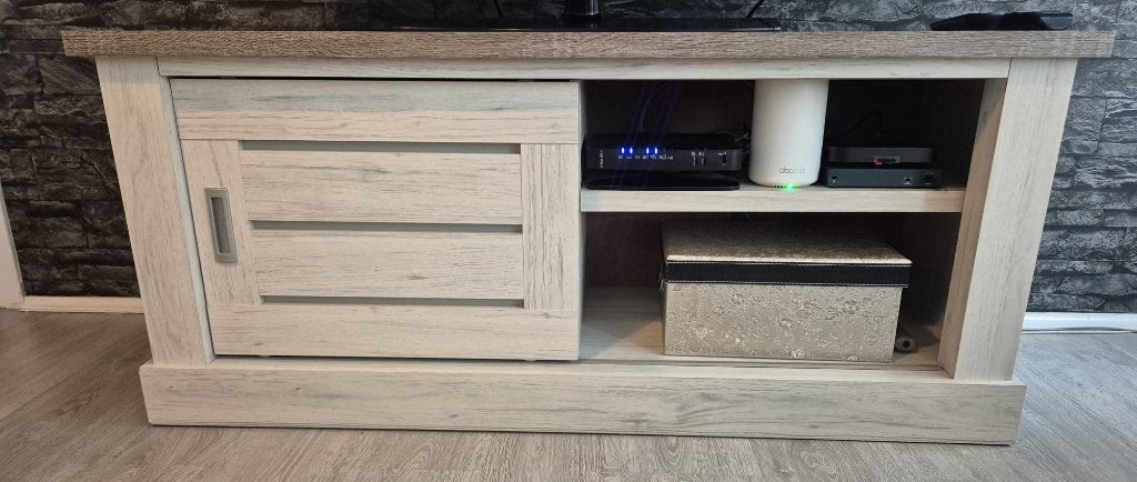TV-meubel / TV-kast houtlook, Huis en Inrichting, Ophalen, Gebruikt