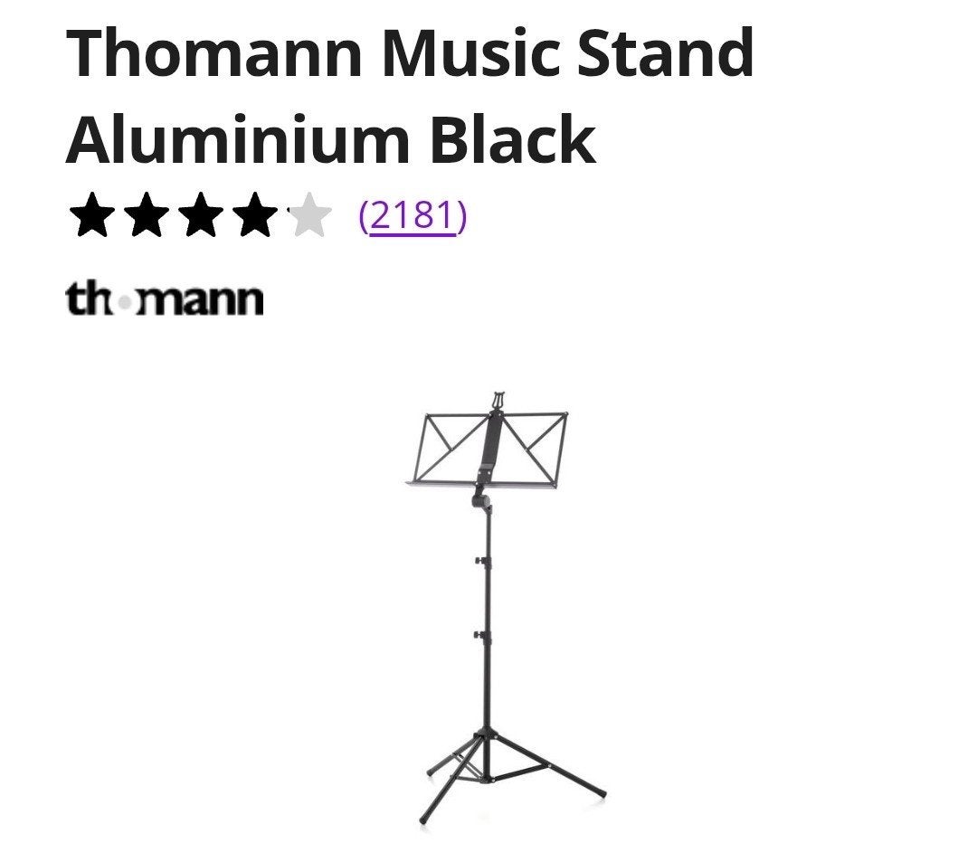 Thomann muziekstandaard 238285, Musique & Instruments, Pieds, Enlèvement ou Envoi, Pied