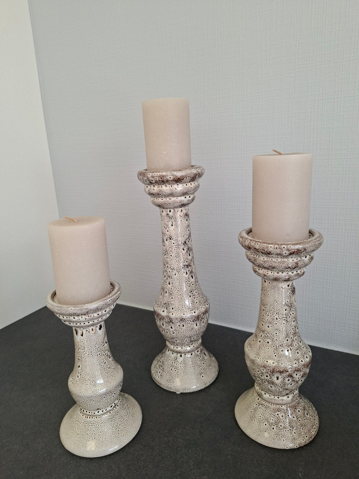 kandelaars, Huis en Inrichting, Ophalen, Zo goed als nieuw, Steen/keramiek, Kandelaar