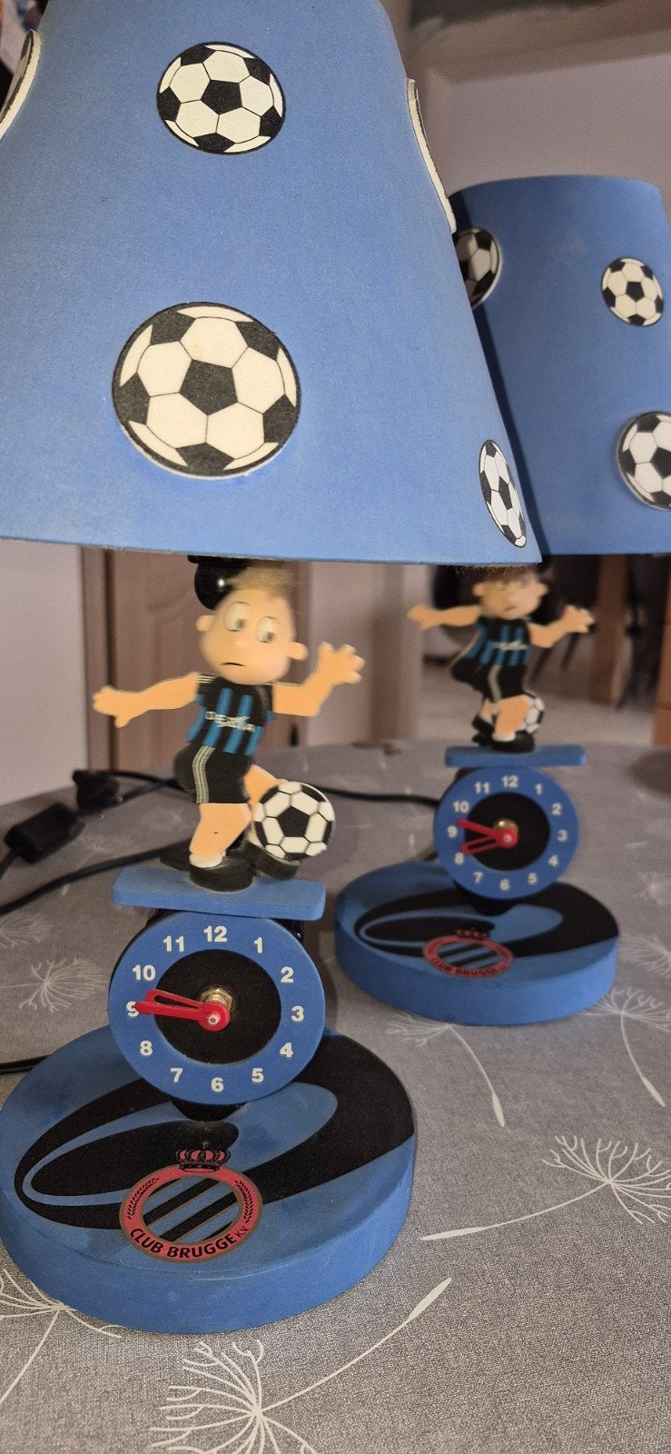 2 nachtlampjes Club Brugge, Ophalen, Gebruikt, Overige typen