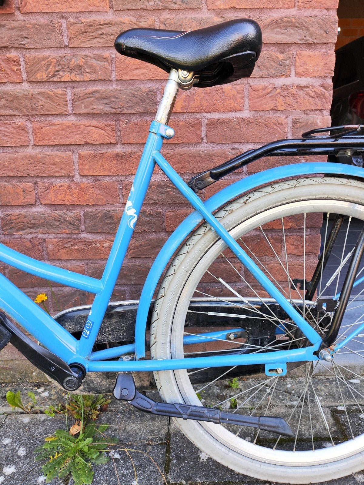Blauwe meisjesfiets/damesfiets, Enlèvement, Utilisé, 26 pouces ou plus, V