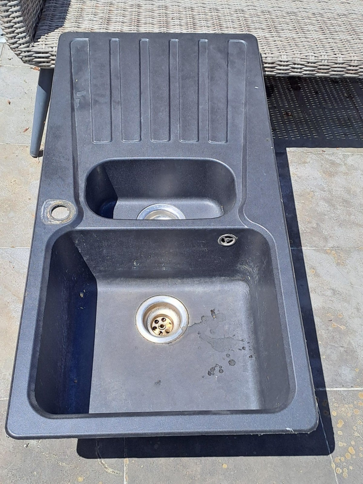 spoelbak keuken, Ophalen