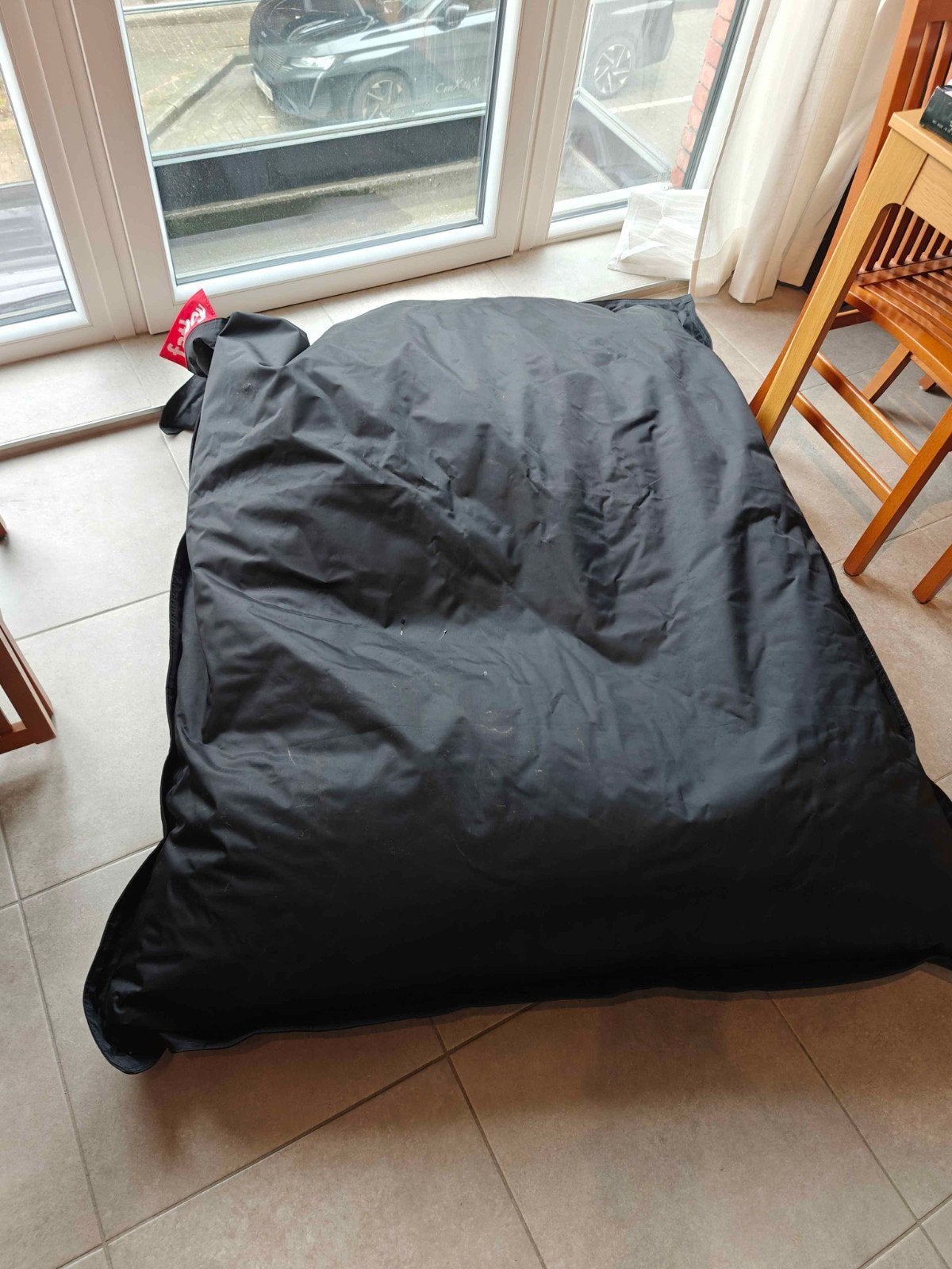 Zitzak Fatboy 180x140cm Zwart, Ophalen, Zo goed als nieuw, Zwart, Zitzak