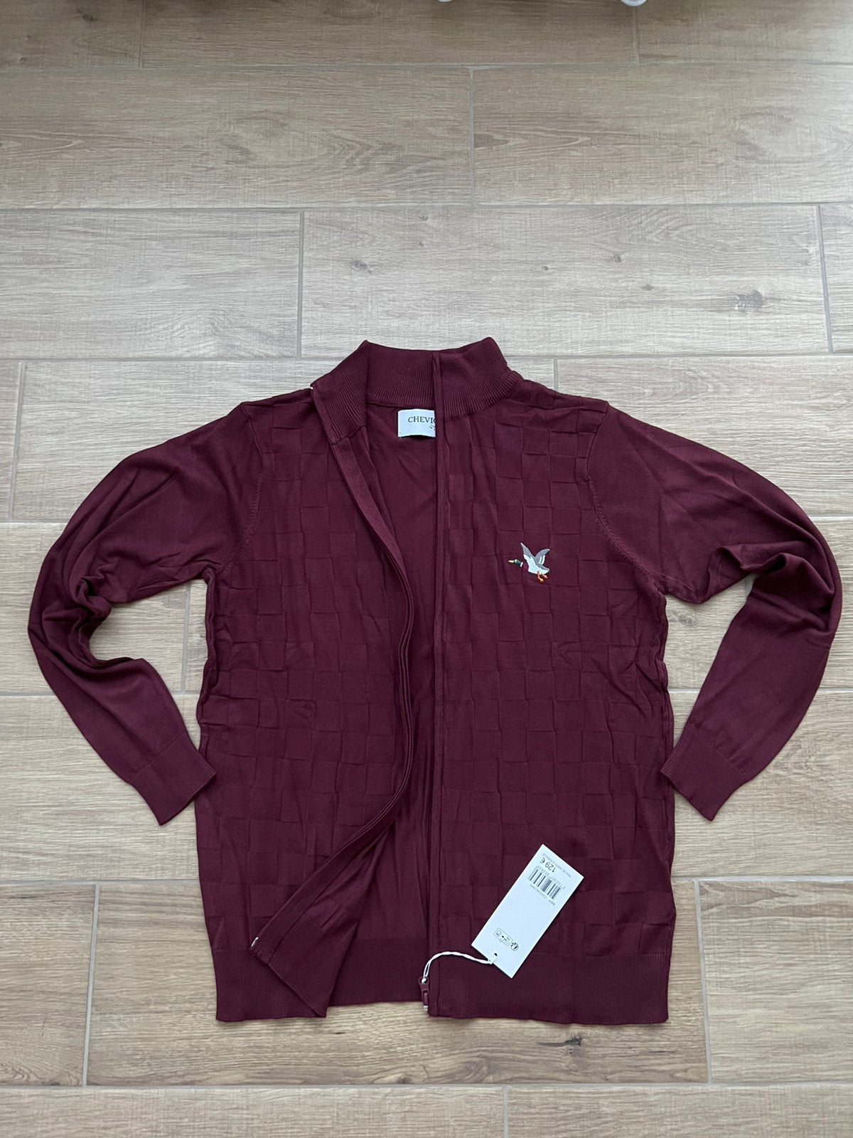 Herenvest met Chevignon Bordeaux en ritssluiting M, Ophalen of Verzenden, Zo goed als nieuw, Maat 48/50 (M), Overige kleuren