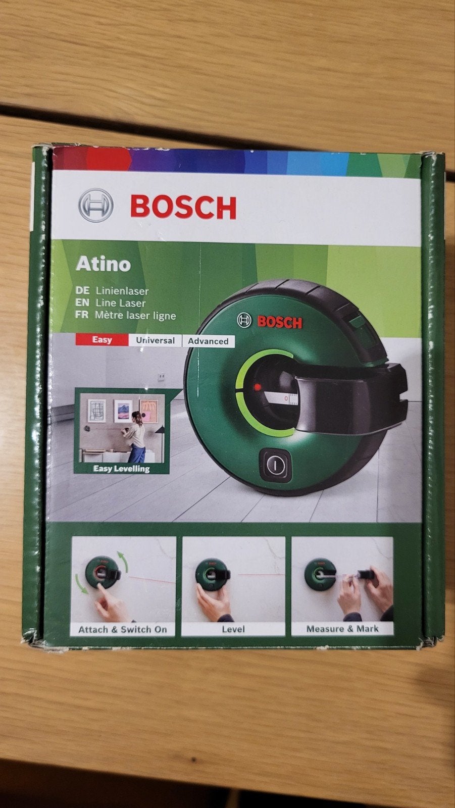 Bosch Atino 2-in-1 lijnlaser met geïntegreerd meetlint NIEUW, Doe-het-zelf en Bouw, Ophalen