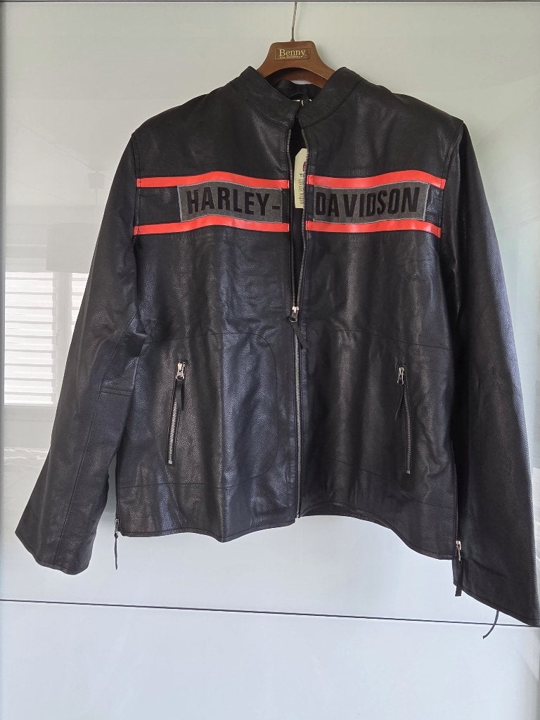 Veston de ville 2XL, Cafe Racer imitation Harley Davidson, WEARIAM, Enlèvement ou Envoi, Manteau | cuir, Neuf, sans ticket