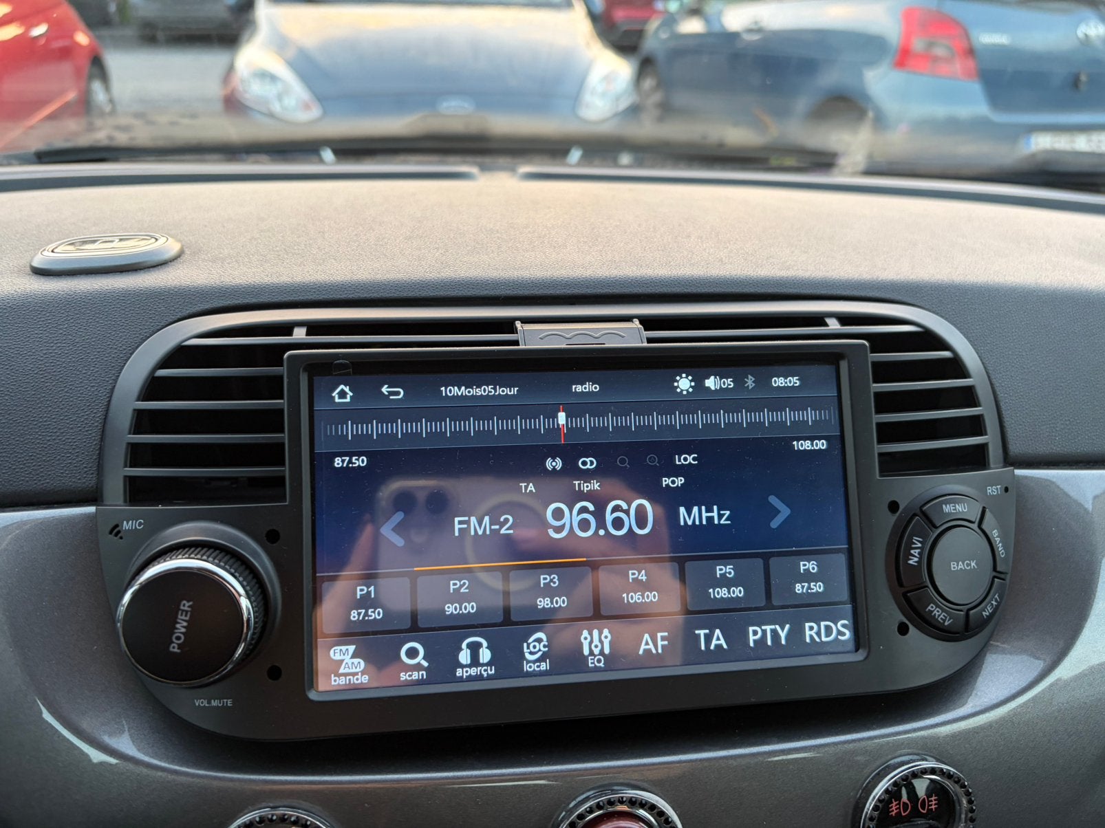 Ecran carplay FIAT 500, Enlèvement, Comme neuf