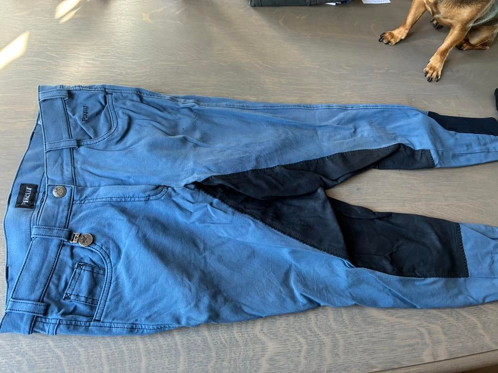 Pikeur rijbroek met lederen zitvlak maat 42, Dieren en Toebehoren, Verzenden, Gebruikt, Dames