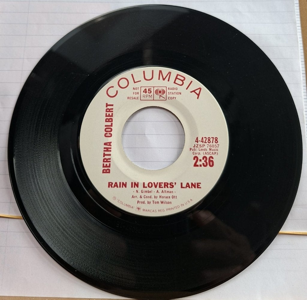 Popcorn Groove/Bertha Colbert - Teardrop Avenue, Gebruikt, 7 inch, Originele persing, Ophalen of Verzenden