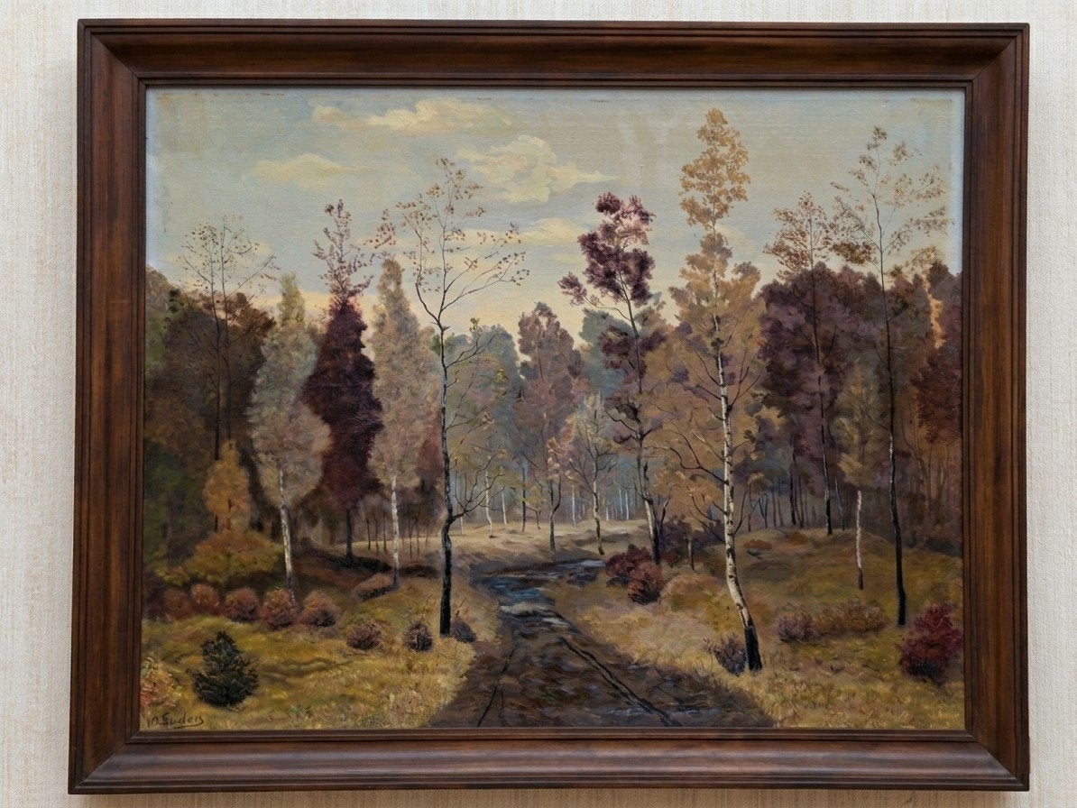 Groot olieschilderij op doek, Ophalen, Doek, Landschap, Olieverf