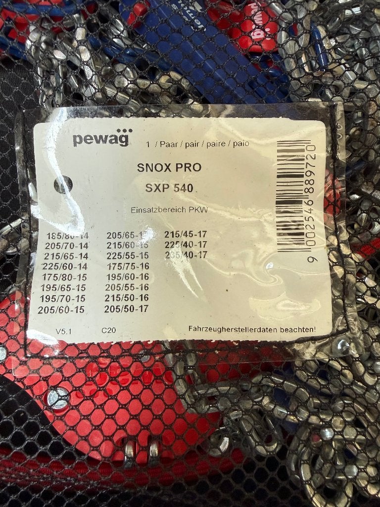 Pewag Snox Pro SXP 540 sneeuwkettingen, Enlèvement, Comme neuf