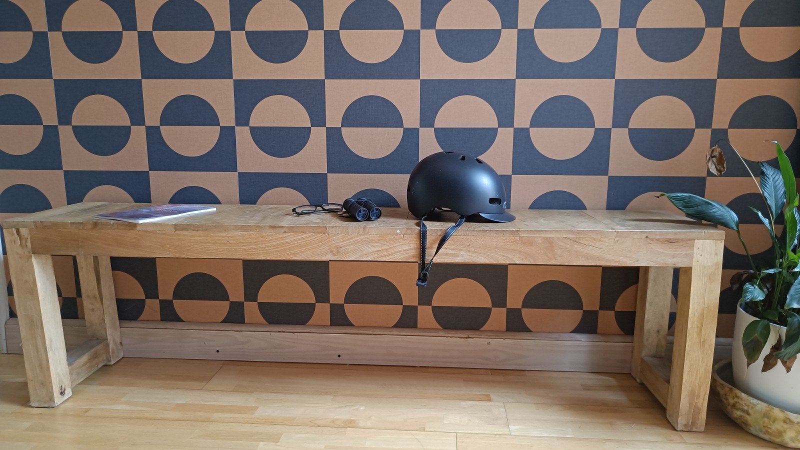 Massief houten banken / eetkamerbanken – 170 cm", Huis en Inrichting, Complete eetkamers, Ophalen, Gebruikt