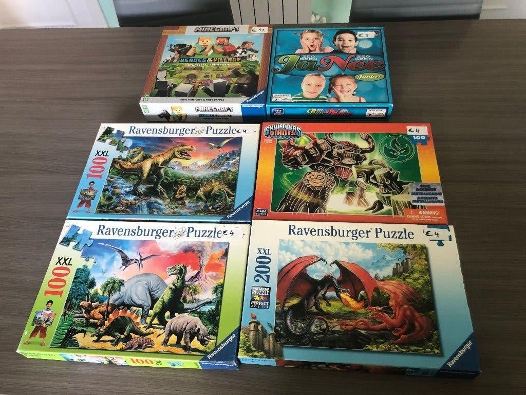 Ravensburger puzzels dinosauriërs (4), Ophalen of Verzenden, Zo goed als nieuw