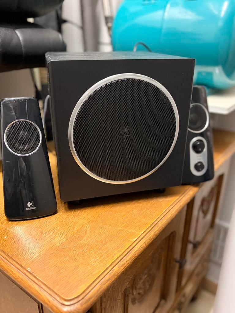 Logitech Z523 – Système audio 2.1 avec caisson de basses, Computers en Software, Pc speakers, Gebruikt, Audiokanaal 2.1, Ophalen