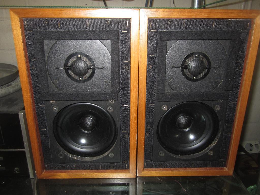 Enceintes Rogers LS3.5a, Audio, Tv en Foto, Luidsprekerboxen, Ophalen, Gebruikt, Front, Rear of Stereo speakers
